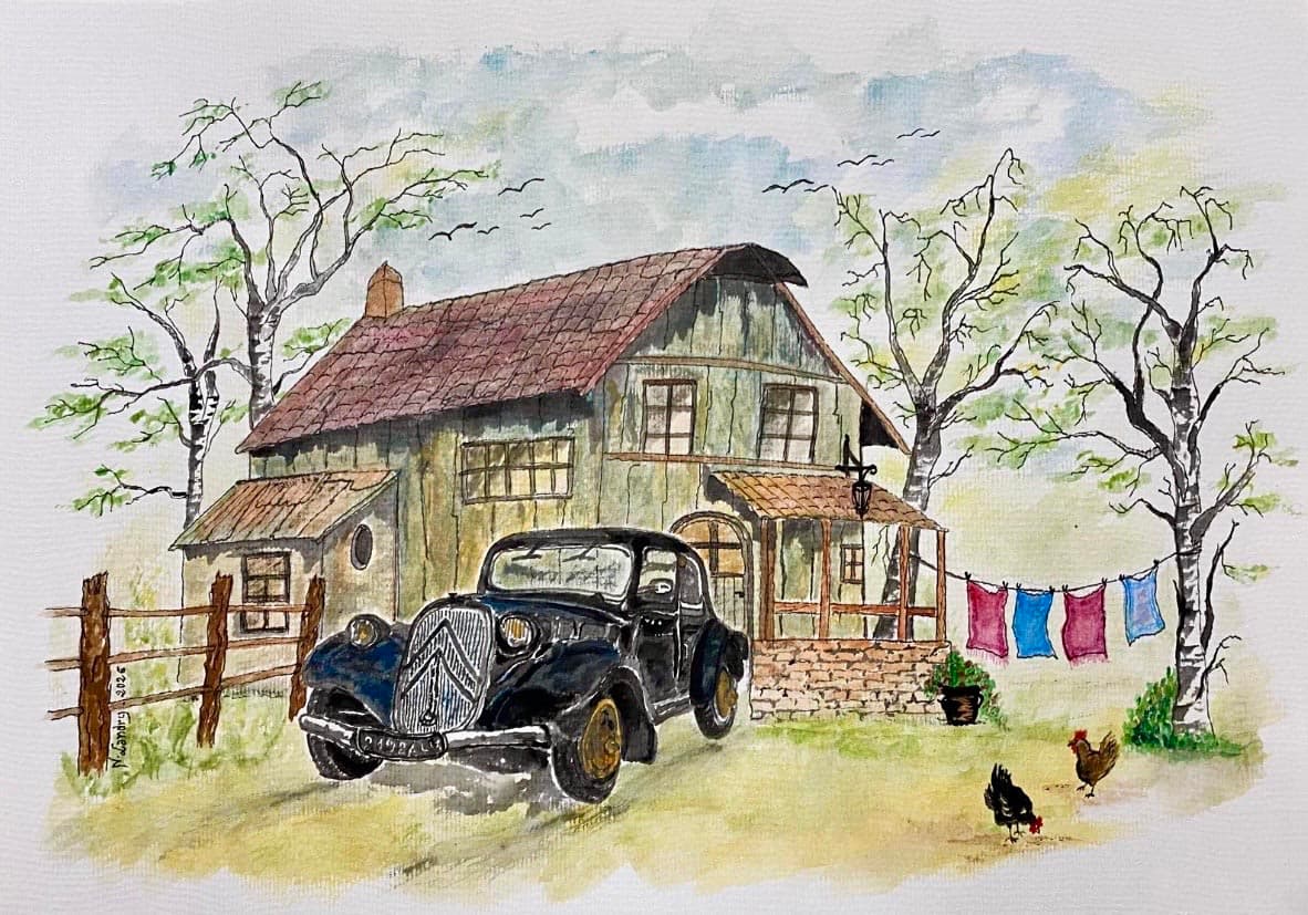 Classic Car at the Country House