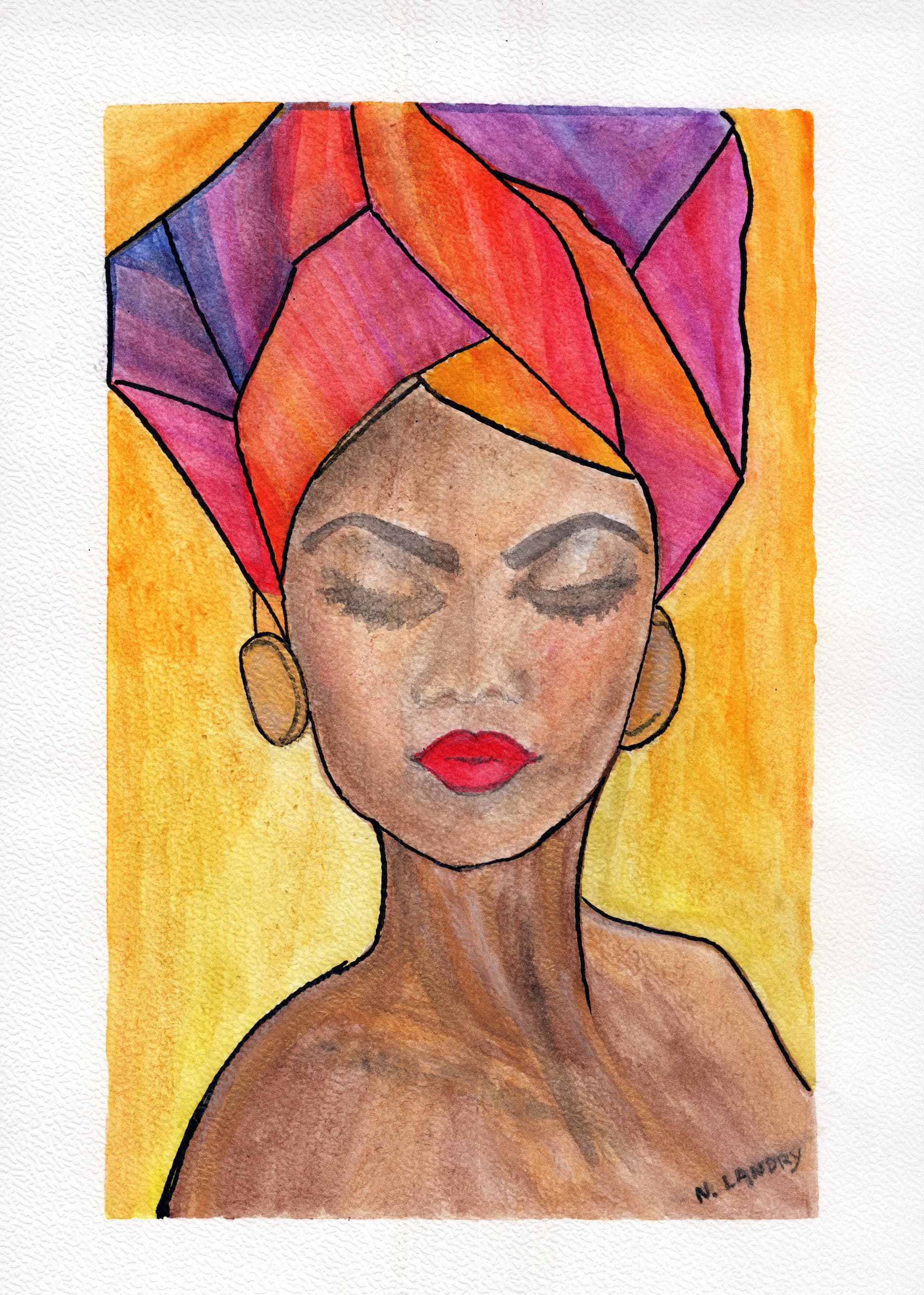 Woman in Turban