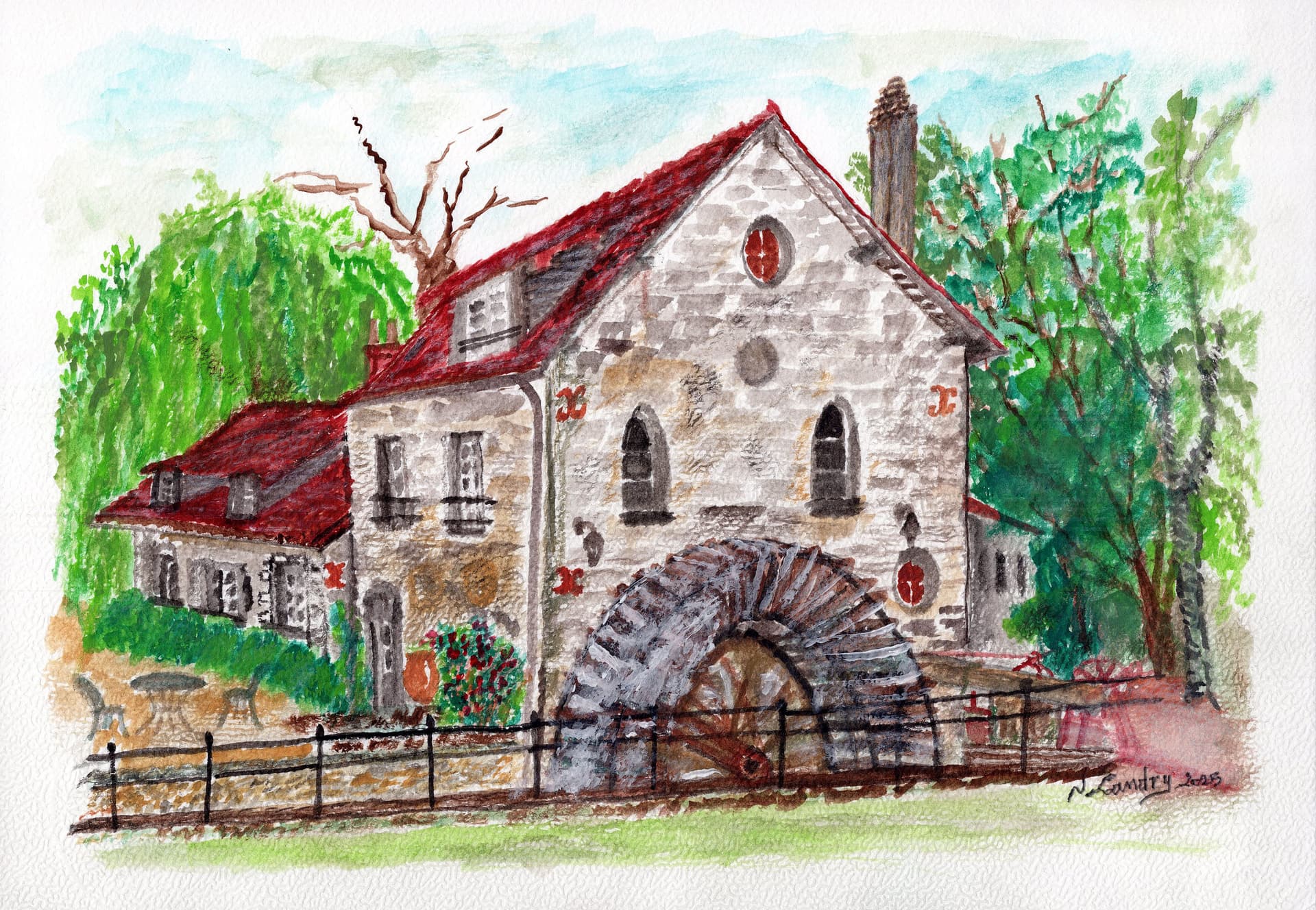 French Country House with Garden