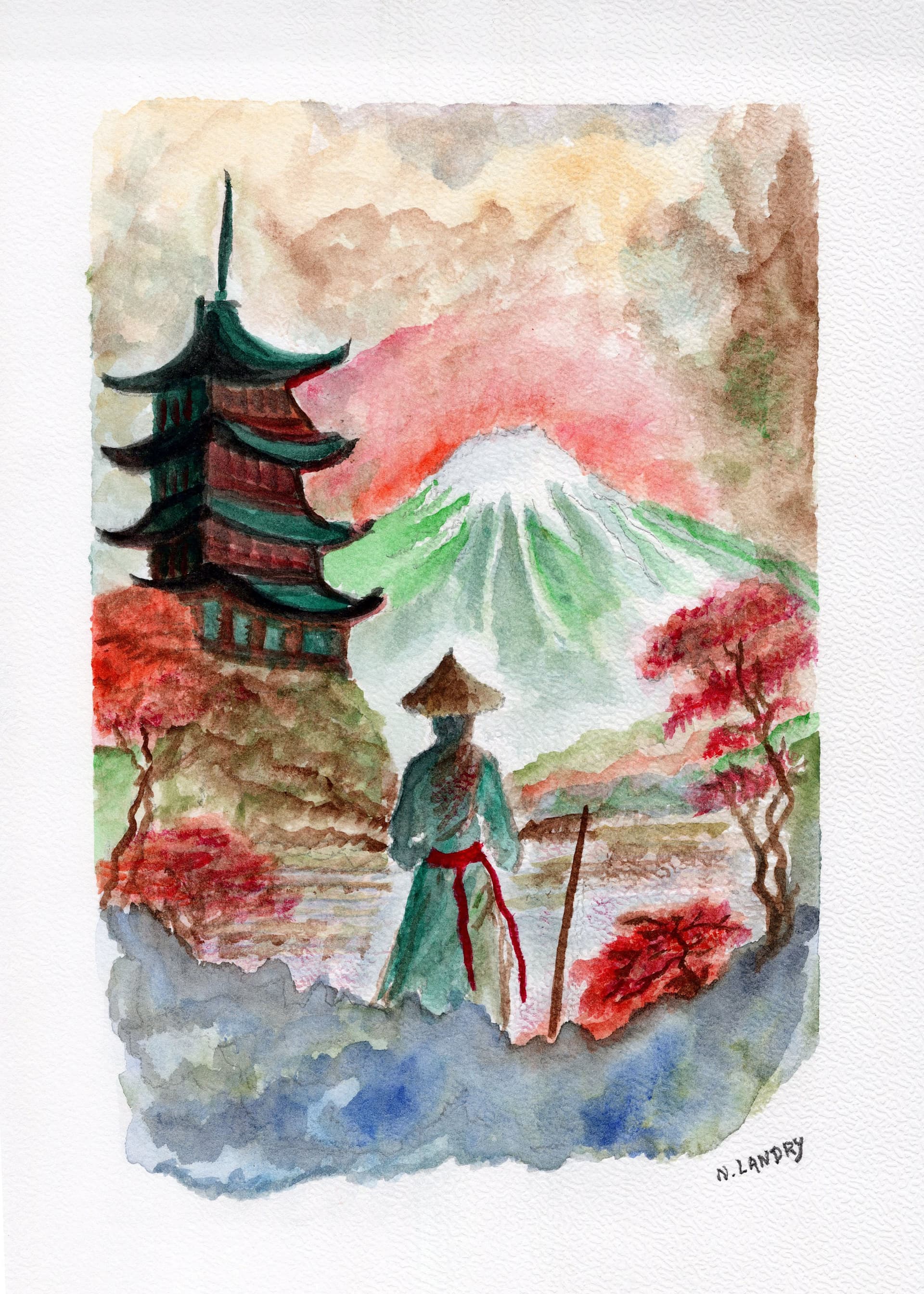Pagoda View of Mount Fuji