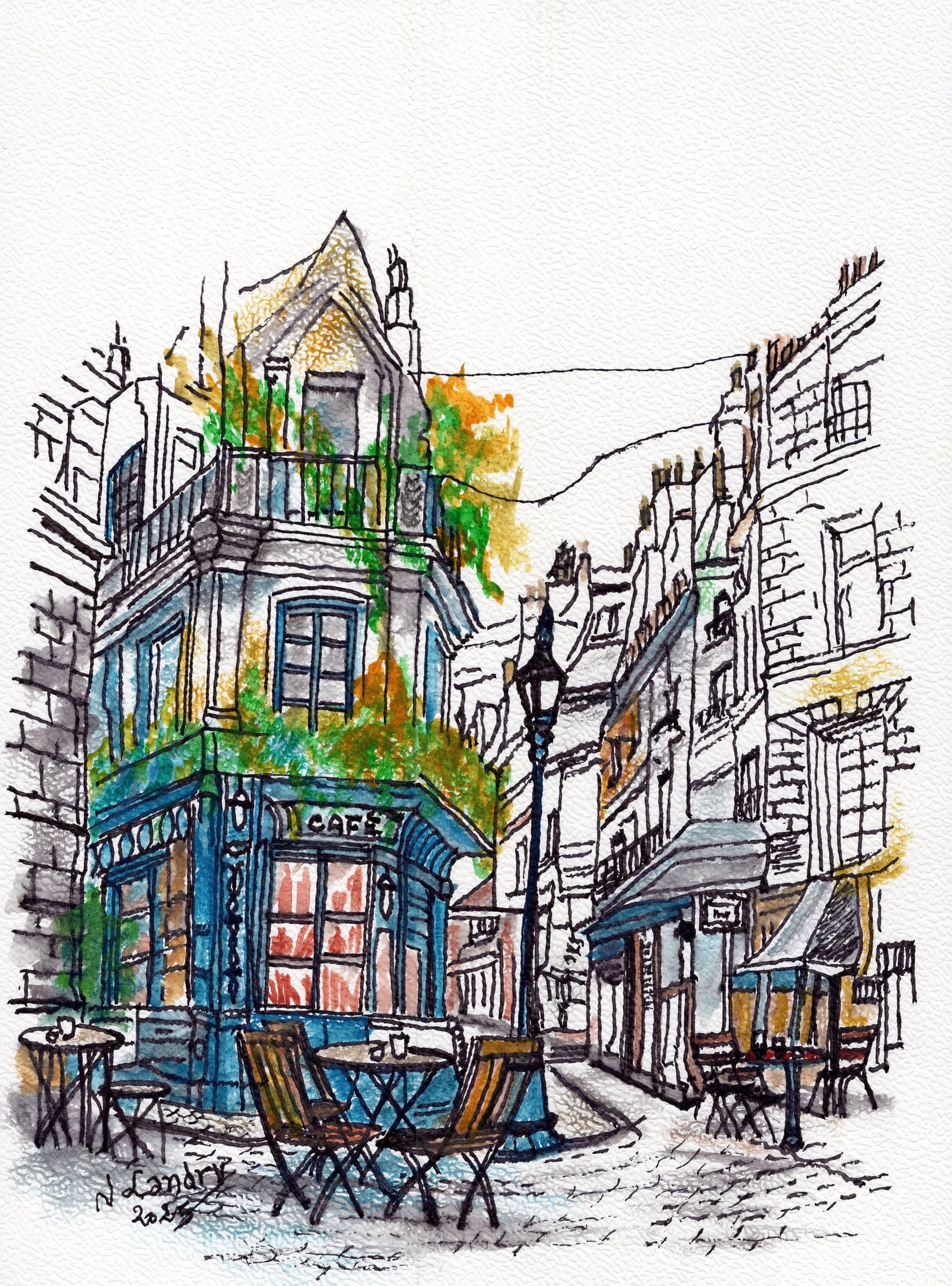 Paris Café on Autumn Street