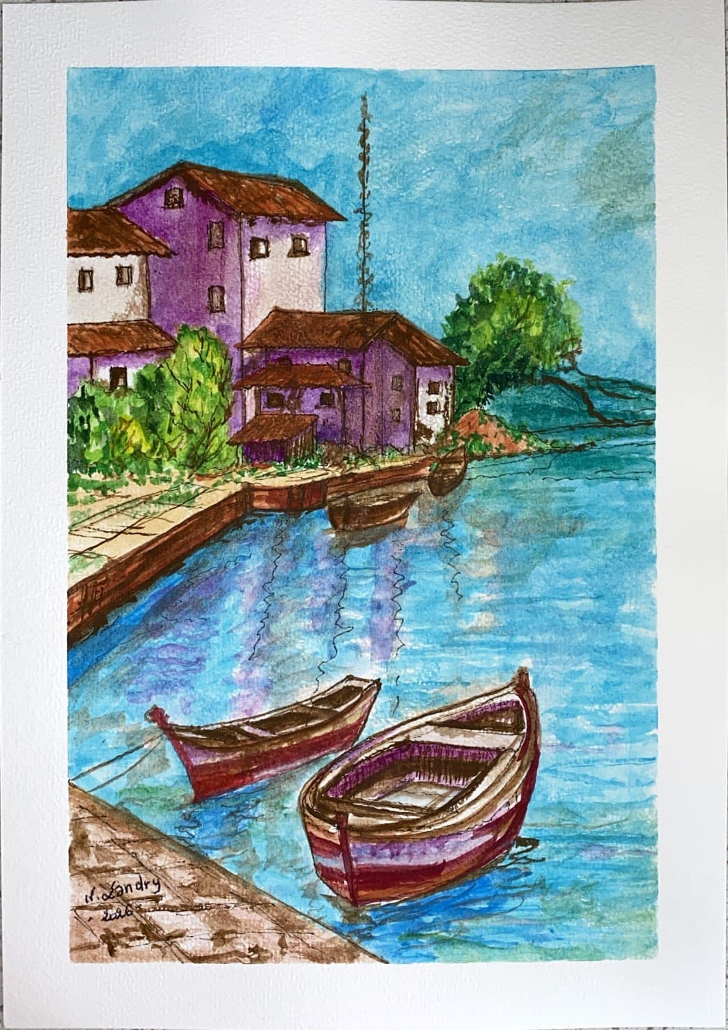 Purple Houses and Red Rowboats
