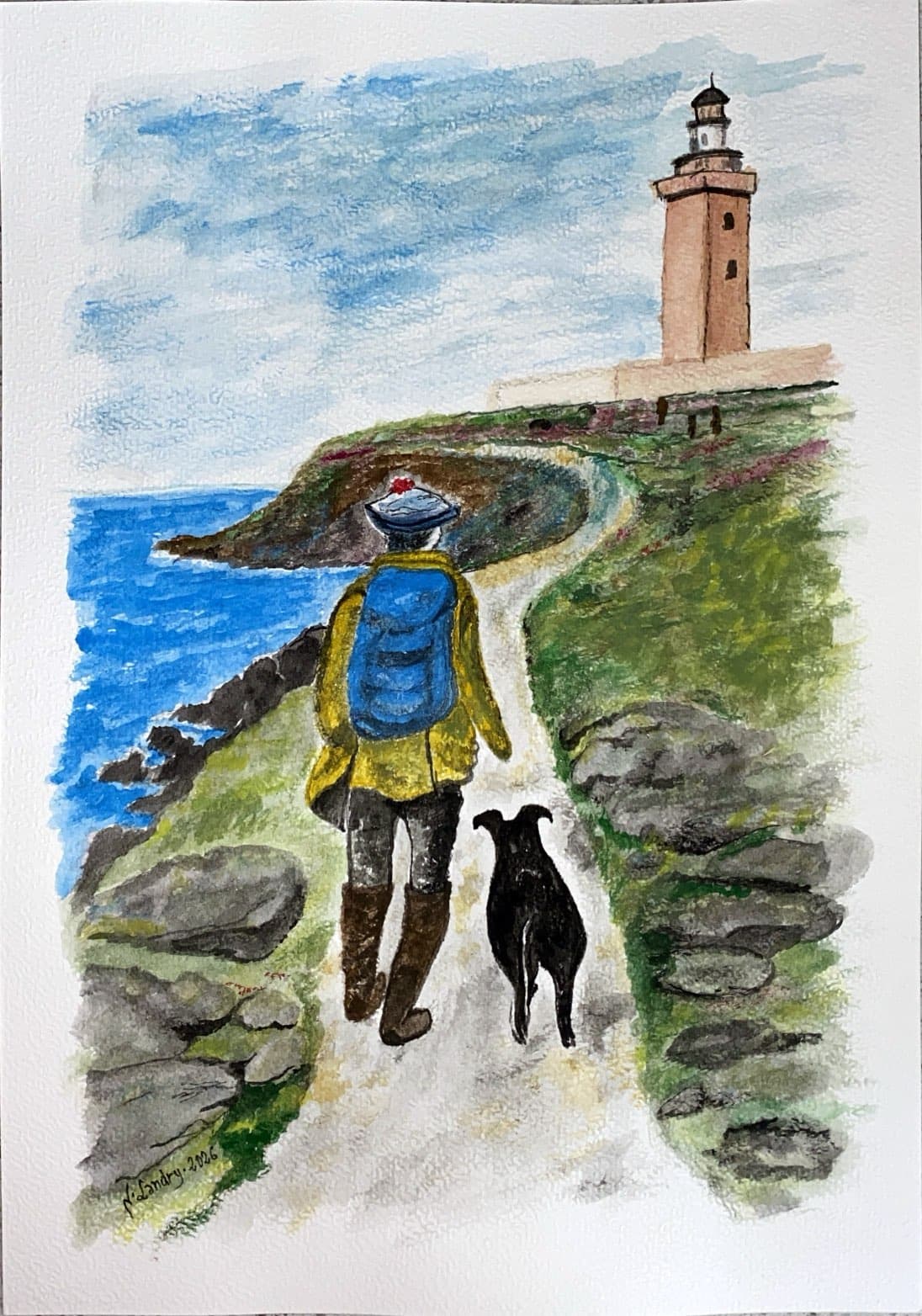 Coastal Walk toward the Lighthouse